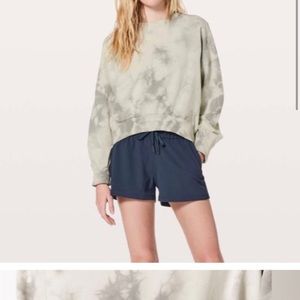 Lululemon It’s A Wash Long Sleeve Pullover Tie Dye Sweatshirt Cropped Sweatshirt